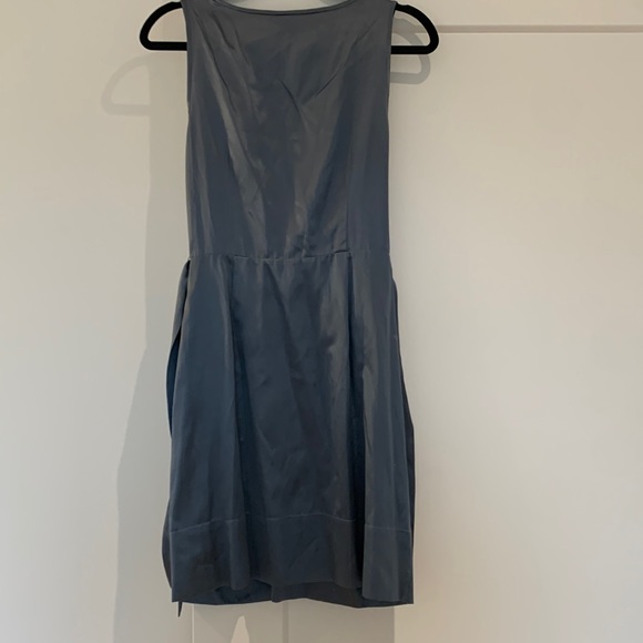 BCBG MaxAzria slate blue grey size 4 cocktail dress - Picture 3 of 6